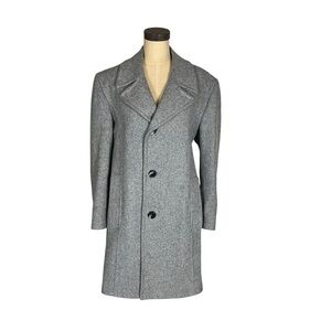 Silver Cloud men’s grey wool blend warm‎ winter overcoat SZ 40